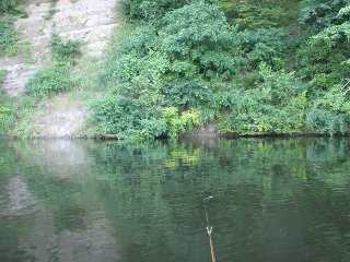 岸に向かって打つ方が落ち着くのはバス出身だから（笑）