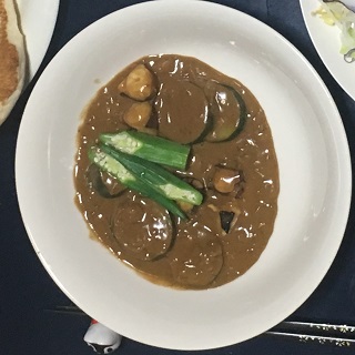 夏野菜とタコのカレーライス