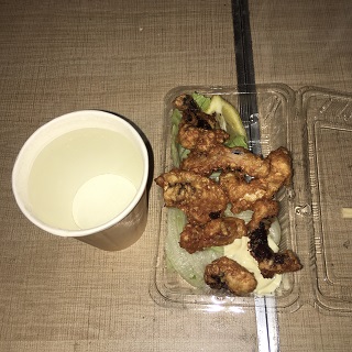 揚げたてで旨かった