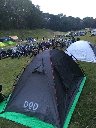 キャンプ地です